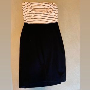 Strapless Black and White Limited Dress